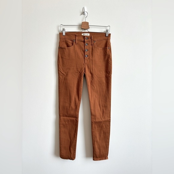Madewell Denim - Madewell 9” Mid-Rise Skinny in Brown